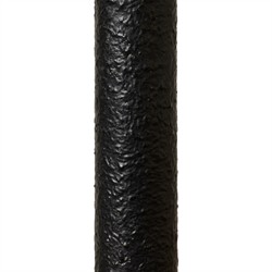 Camilla Coastal Seagrass Shade Black Iron Arched Floor Lamp|