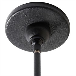 Camilla Coastal Seagrass Shade Black Iron Linear Pendant|