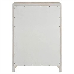 Isabella Modern Classic Fluted White Oak Tall Chest|