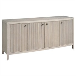 Isabella Modern Classic Fluted White Oak Credenza|