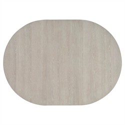 Diana Modern Classic White Oak Round Extendable Dining Table - 54-72"|