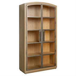 Judy Modern Classic Brown Oak Display Cabinet|