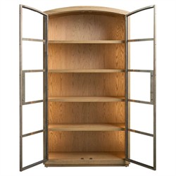 Judy Modern Classic Brown Oak Display Cabinet|