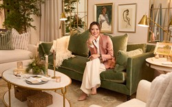 Madeline Heathered Ivory Performance Sofa - 84"|