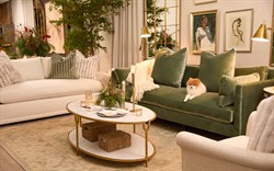 Madeline Heathered Ivory Performance Sofa - 84"|