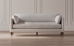 Madeline Heathered Ivory Performance Sofa - 84"|
