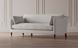 Madeline Heathered Ivory Performance Sofa - 84"|