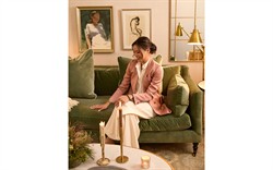 Madeline Sage Green Velvet Sofa - 84"|