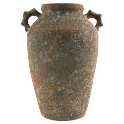 Emmett Updated Traditional Rust Glazed Ceramic Planter|