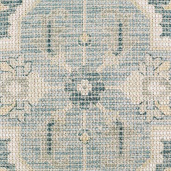 Audrey French Country Teal Floral Down Lumbar Pillow - 14x22|