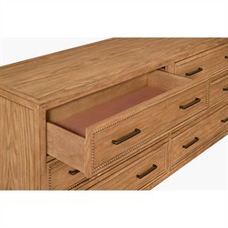 Anjana Coastal Beach Brown Oak Double Dresser|