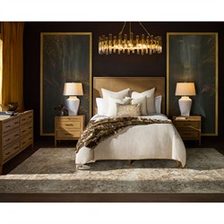 Anjana Coastal Beach Brown Oak Double Dresser|