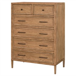 Anjana Coastal Beach Brown Oak Dresser|