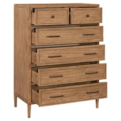 Anjana Coastal Beach Brown Oak Dresser|