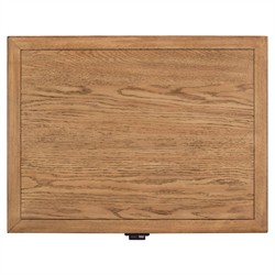 Anjana Coastal Beach Brown Oak Nightstand|