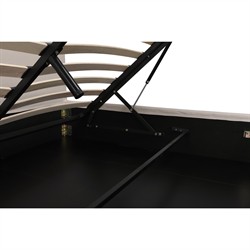 Jezreel Modern Classic Cream Slipcovered Storage Bed - Queen|