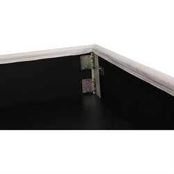 Jezreel Modern Classic Cream Slipcovered Storage Bed - Queen|