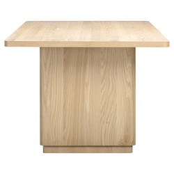 Rishon Modern Classic Natural Oak Rectangular Dining Table - 88"|