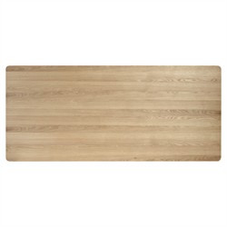 Rishon Modern Classic Natural Oak Rectangular Dining Table - 88"|