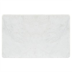 Poema Updated Traditional White Marble Black Wood Nightstand|