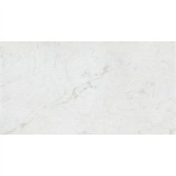 Poema Updated Traditional White Marble Black Wood Nightstand|