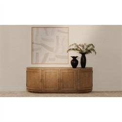 Neriah Rustic Lodge Brown Reclaimed Wood Media Cabinet - 71"|