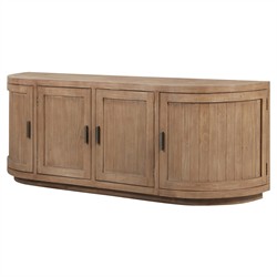 Neriah Rustic Lodge Brown Reclaimed Wood Media Cabinet - 71"|