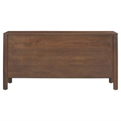 Bella Modern Classic Brown Mango Wood Scalloped Sideboard - 60"|