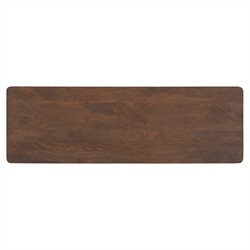 Bella Modern Classic Brown Mango Wood Scalloped Sideboard - 60"|