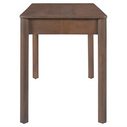 Bella Modern Classic Brown Mango Wood Scalloped Rectangular Desk|