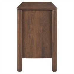 Bella Modern Classic Brown Mango Wood Scalloped Double Dresser|