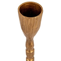 Elani Traditional Brass Iron Taper Candleholder - Set of 4|