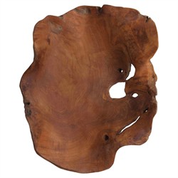 Jeri Rustic Brown Teak Wood Decorative Bowl|