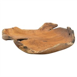 Jeri Rustic Brown Teak Wood Decorative Bowl|