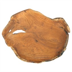 Jeri Rustic Brown Teak Wood Decorative Bowl|