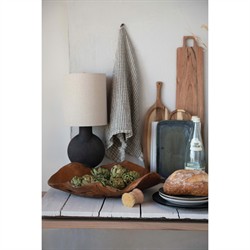 Jeri Rustic Brown Teak Wood Decorative Bowl|