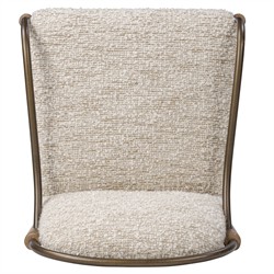 Demi Ivan Stone Boucle Counter Stool|