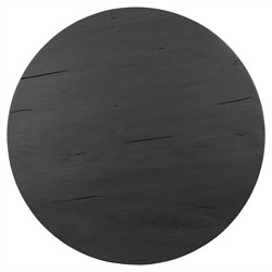 Duke Updated Traditional Dark Reclaimed Wood Round Bistro Table - 33"|