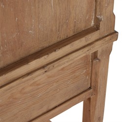 Brook Updated Traditional Aged Light Pine Wood Wide Cabinet|