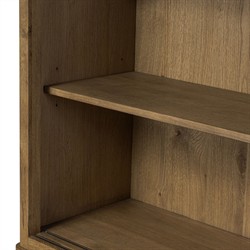 Diego Updated Traditional Honey Brown Oak Display Case|