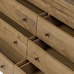 Diego Updated Traditional Honey Brown Oak Display Case|