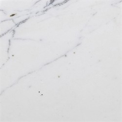 Leyla French Country Veined White Marble Black Iron Drink Table|