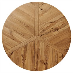 Reese Modern Classic Natural Reclaimed Oak Drum Coffee Table|