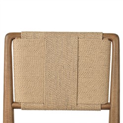 Russ Coastal Beach Beige Performance Natural Oak Counter Stool|