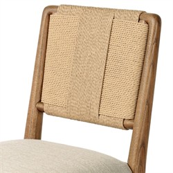Russ Coastal Beach Beige Performance Natural Oak Counter Stool|