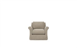 Ameerah Sand Textured Weave Slipcovered Chair|