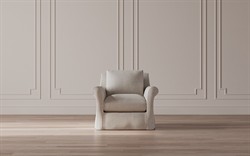 Ameerah Baby Fawn Performance Slipcovered Chair|