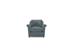 Ameerah Slate Blue Velvet Chair|