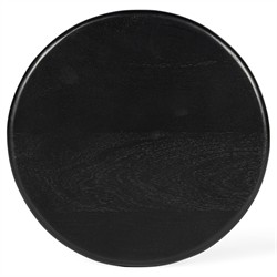 Thomas Updated Traditional Black Wood Spindle Drink Table|