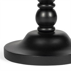 Thomas Updated Traditional Black Wood Spindle Drink Table|